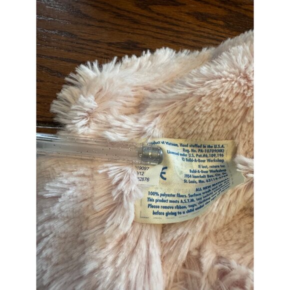 Build-A-Bear Cuddly Hearts Bear Skin Pink Brown Feet Ears Unstuffed BAB - Picture 6 of 6